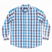 Double Pump Big and Tall Shirts for Men Long Sleeve Button Down Shirts from Size XL(T) to 6XL (T) Cotton